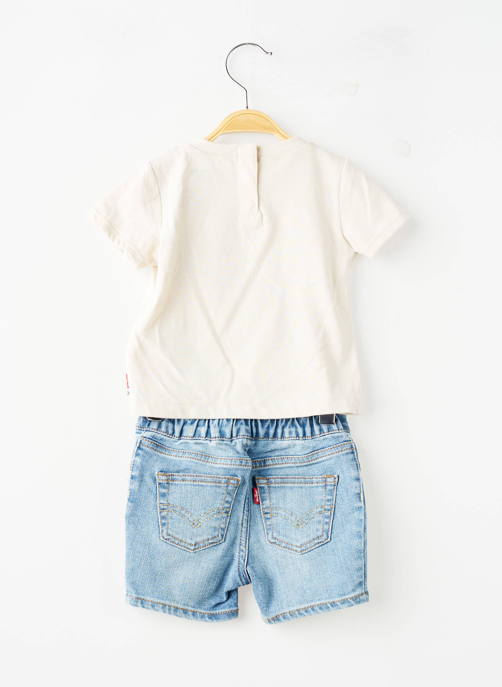 Set șort croială dreaptă albastru LEVI'S băiat