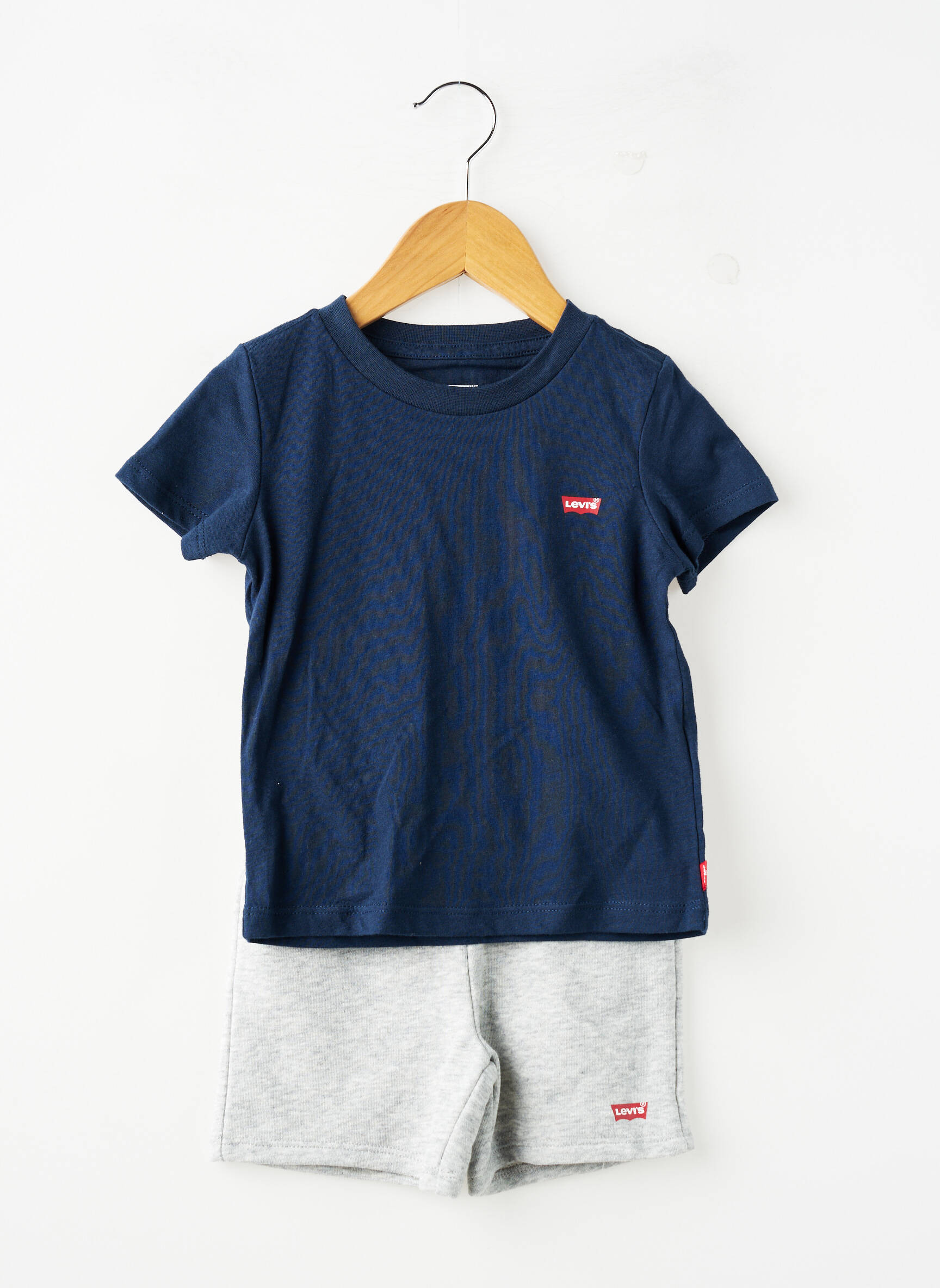 Set șort croială dreaptă albastru LEVI'S băiat
