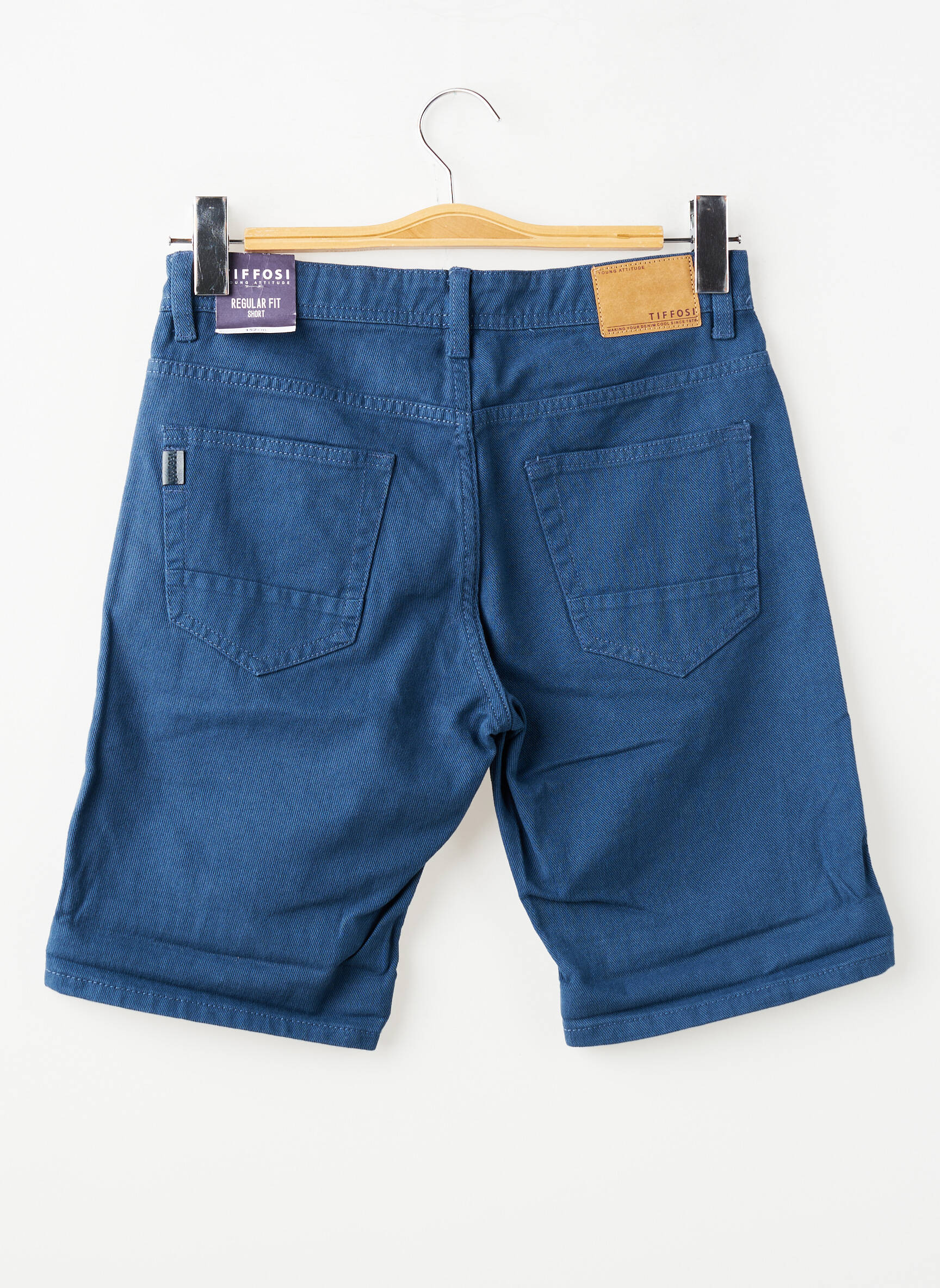Bermudă țesătură denim mărime reglabilă albastru TIFFOSI băiat
