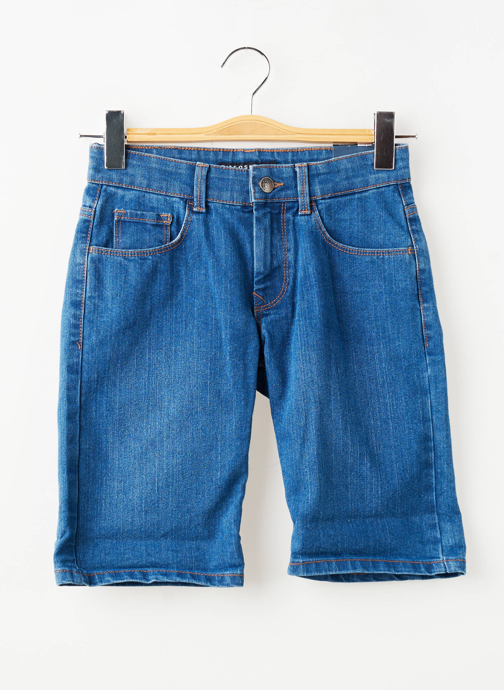 Bermudă țesătură denim mărime reglabilă albastru TIFFOSI băiat