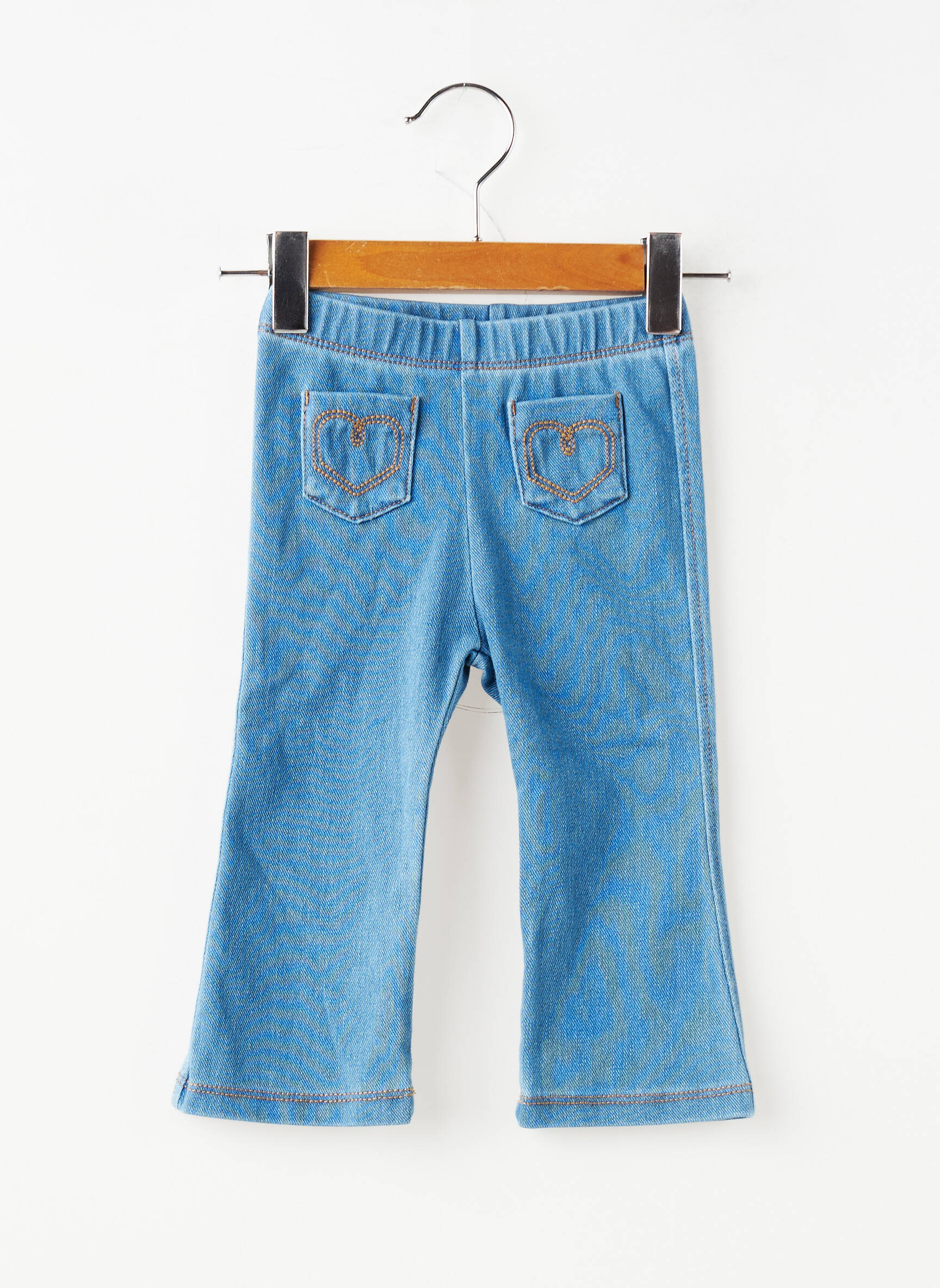 Pantalon evazat elasticitate talie elastică albastru MAYORAL fată
