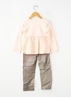 Set pantaloni croială dreaptă roz BOBOLI fată