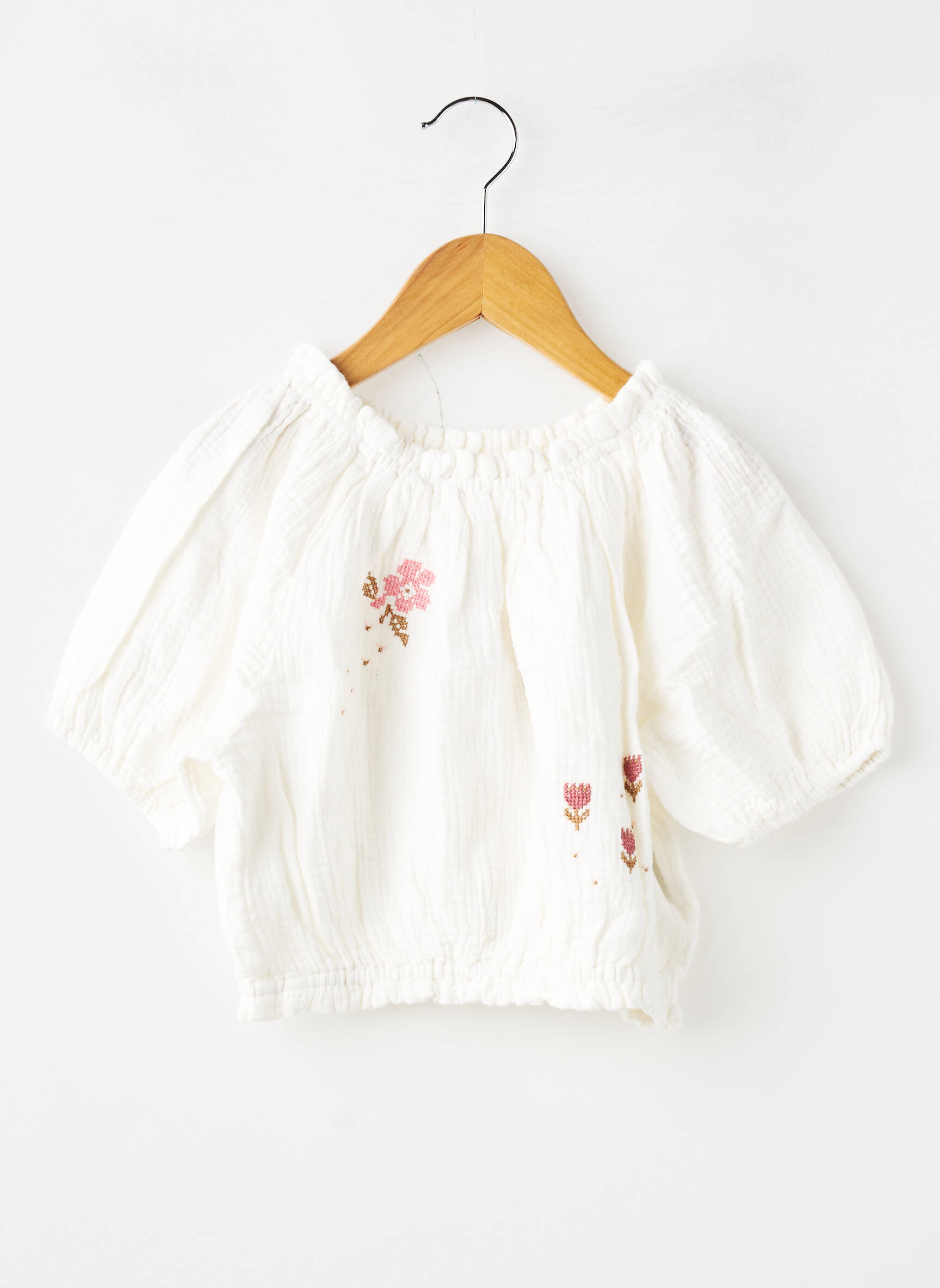 Top mâneci scurte mâneci scurte alb ZY fată