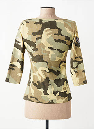 Tricou mâneci 3/4 mâneci 3/4 verde ROSE GARDEN femeie