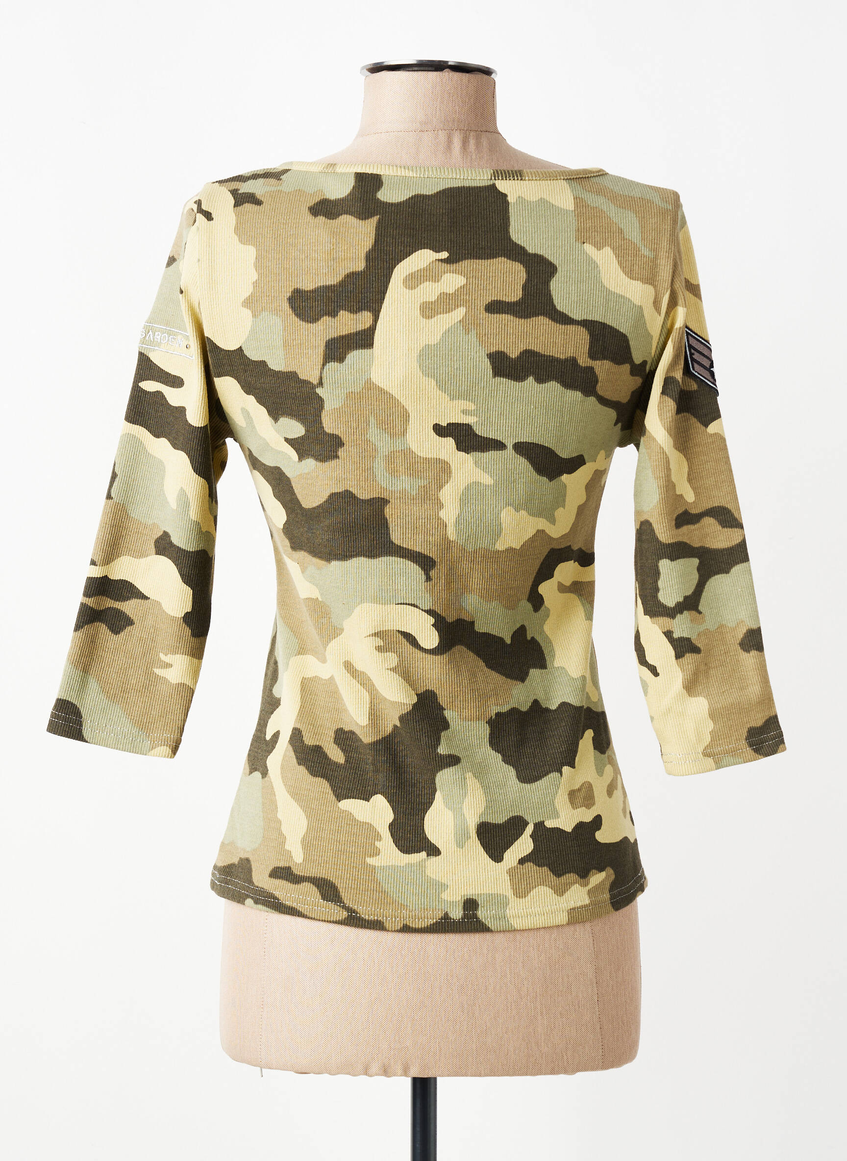 Tricou mâneci 3/4 mâneci 3/4 verde ROSE GARDEN femeie