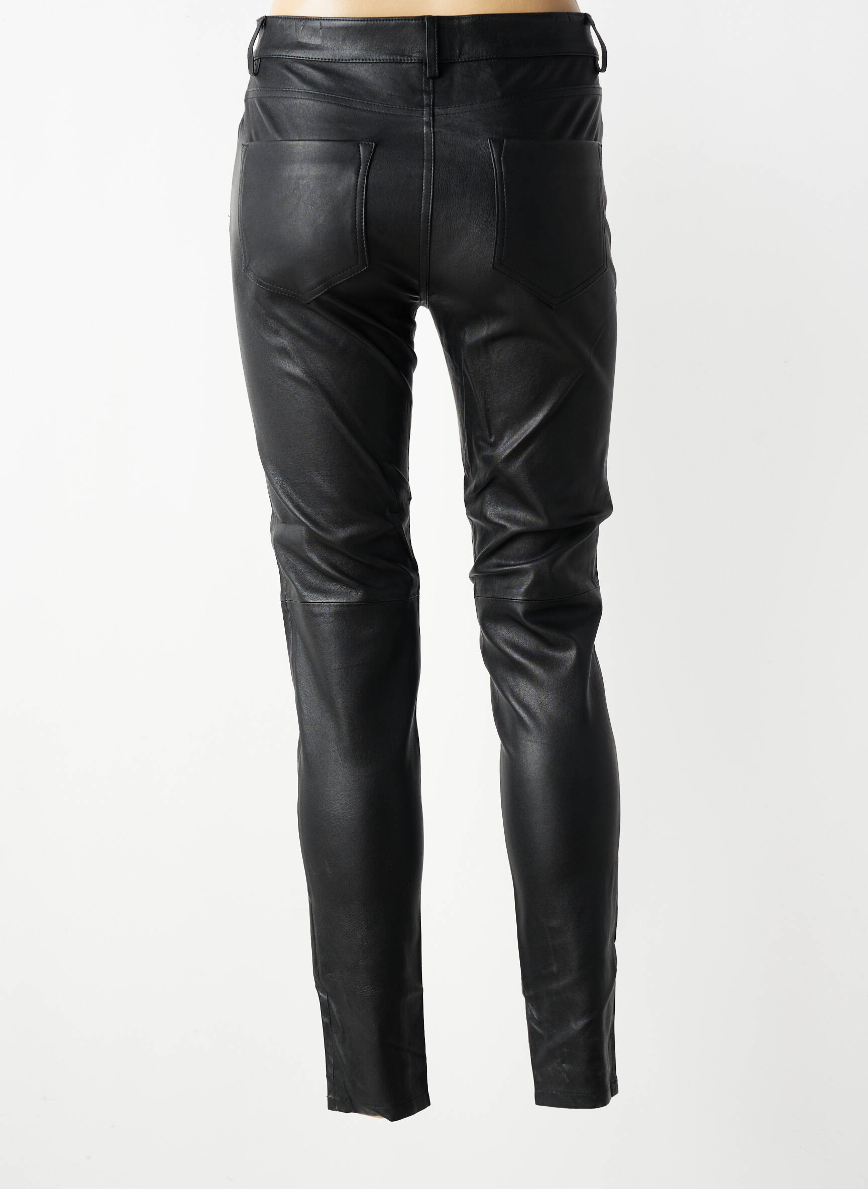 Pantalon slim mărime normală mărime normală negru ROSE GARDEN femeie