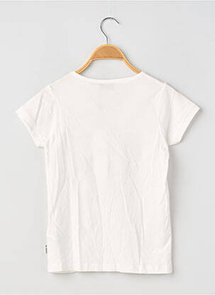 Tricou croială dreaptă mâneci scurte alb LE TEMPS DES CERISES fată