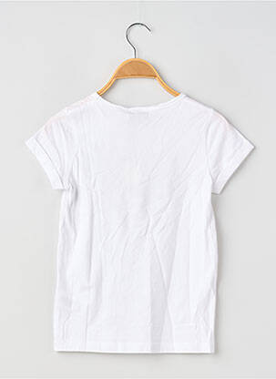 Tricou croială dreaptă mâneci scurte alb LE TEMPS DES CERISES fată