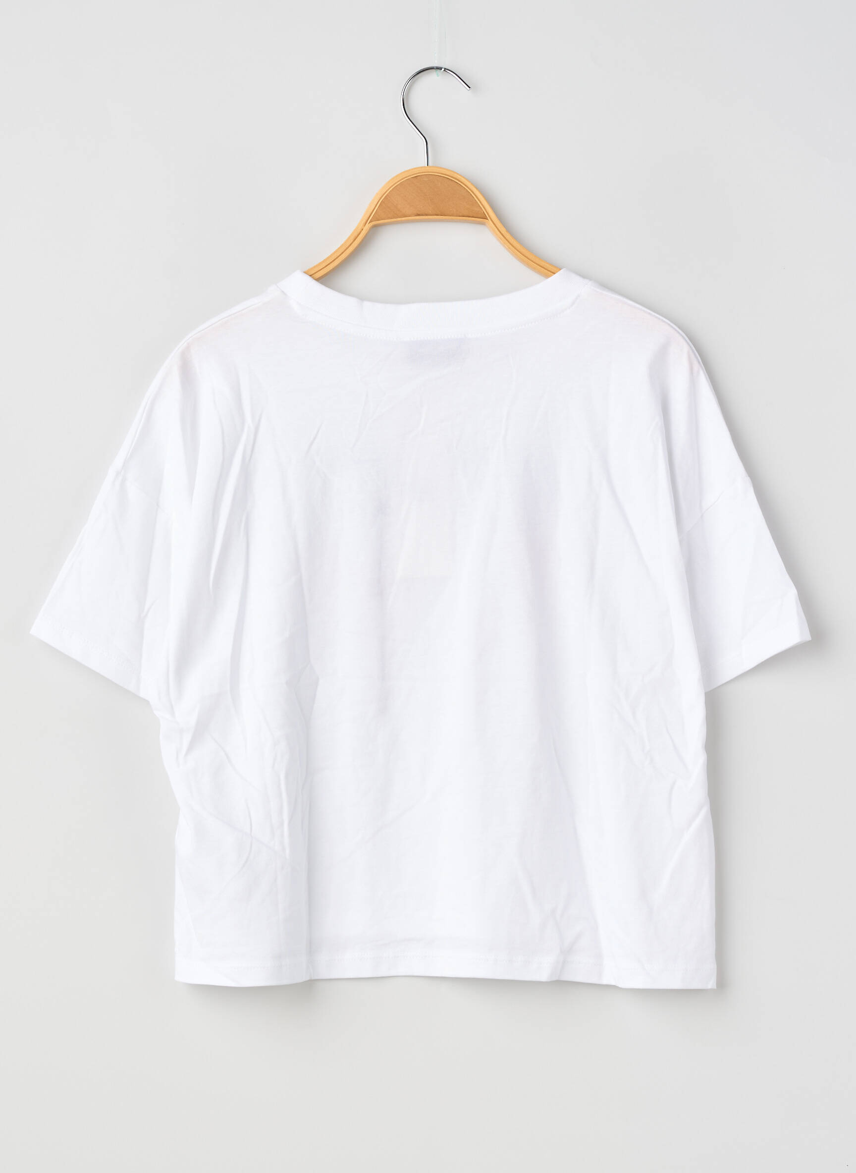 Tricou serigrafie flockată mâneci scurte alb LE TEMPS DES CERISES băiat