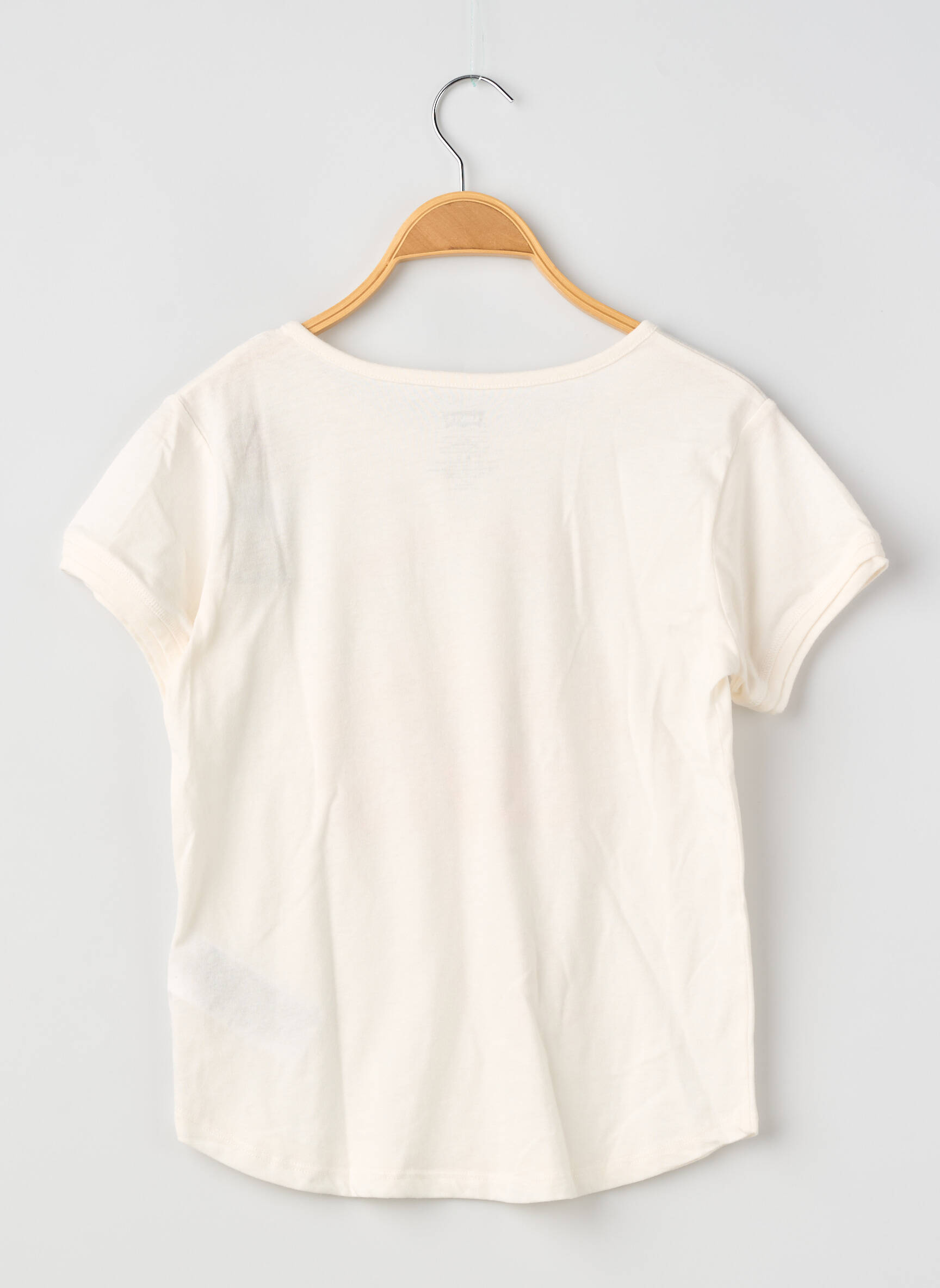 Tricou croială dreaptă mâneci scurte alb LEVI'S fată