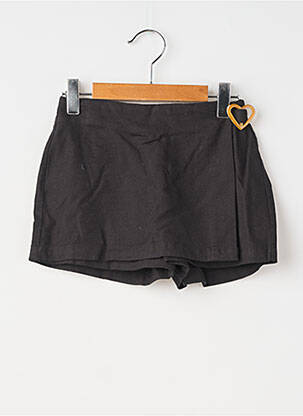 Fustă pantaloni scurți țesătură poplin negru MAYORAL fată