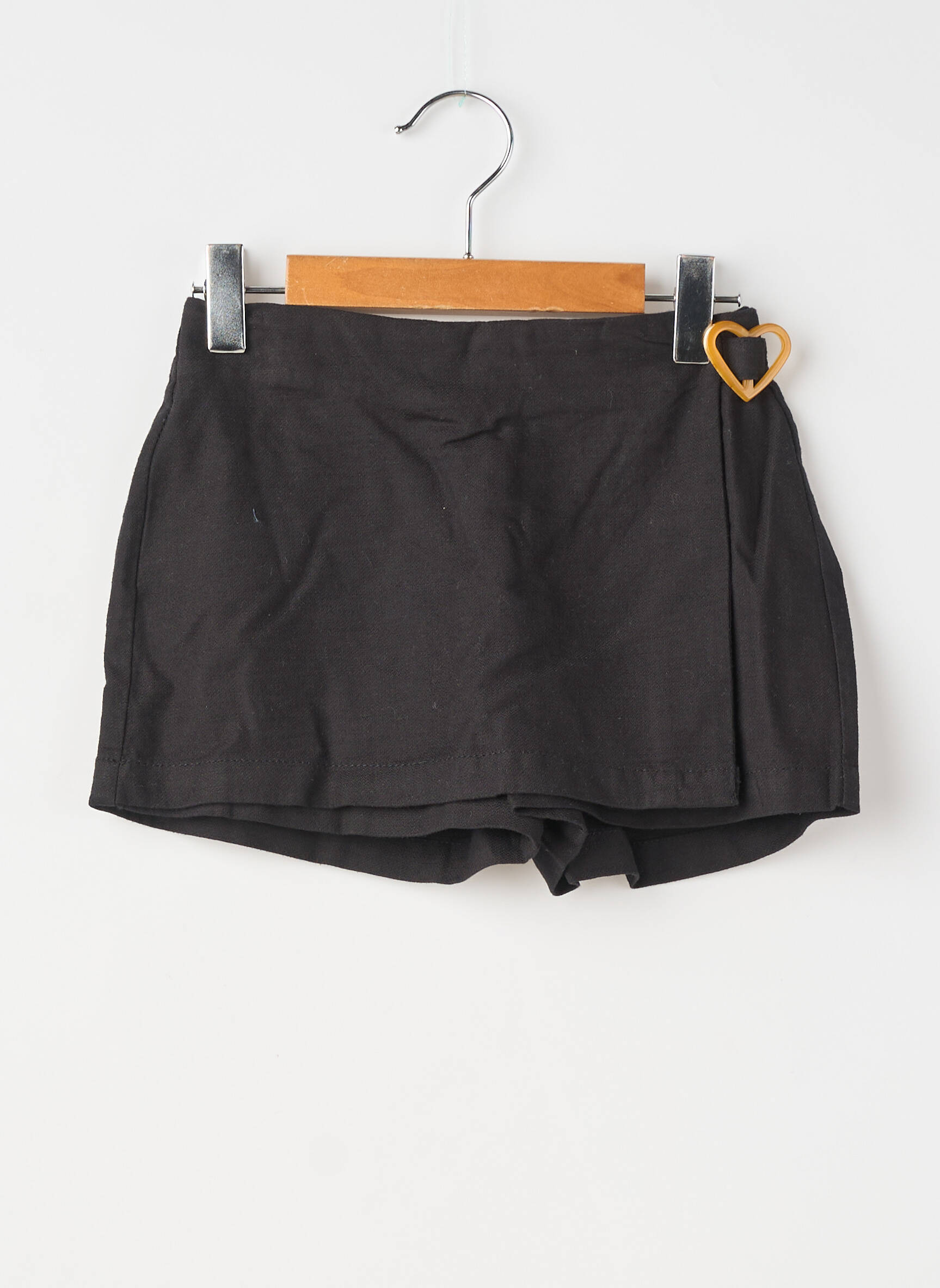 Fustă pantaloni scurți țesătură poplin negru MAYORAL fată