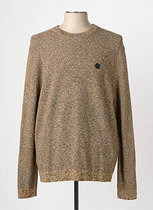Pulover țesătură melanj mâneci lungi galben STREET ONE bărbat