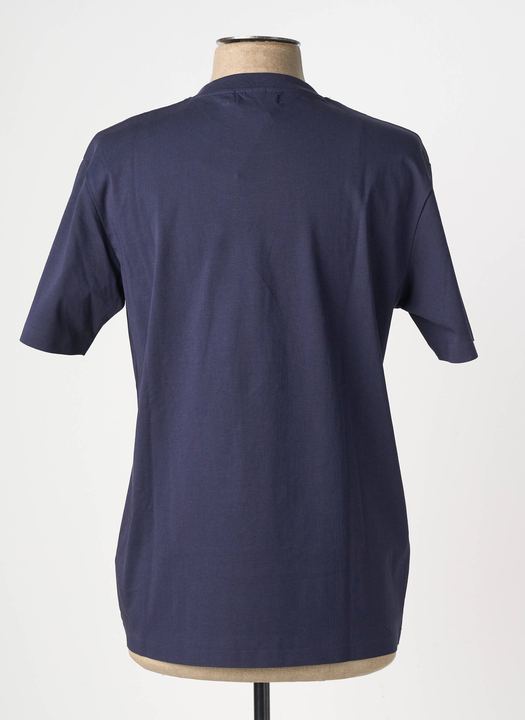 Tricou croială cambrată mâneci scurte albastru FRILIVIN bărbat