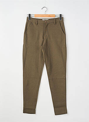 Pantalon chino elasticitate mărime normală verde FRILIVIN femeie