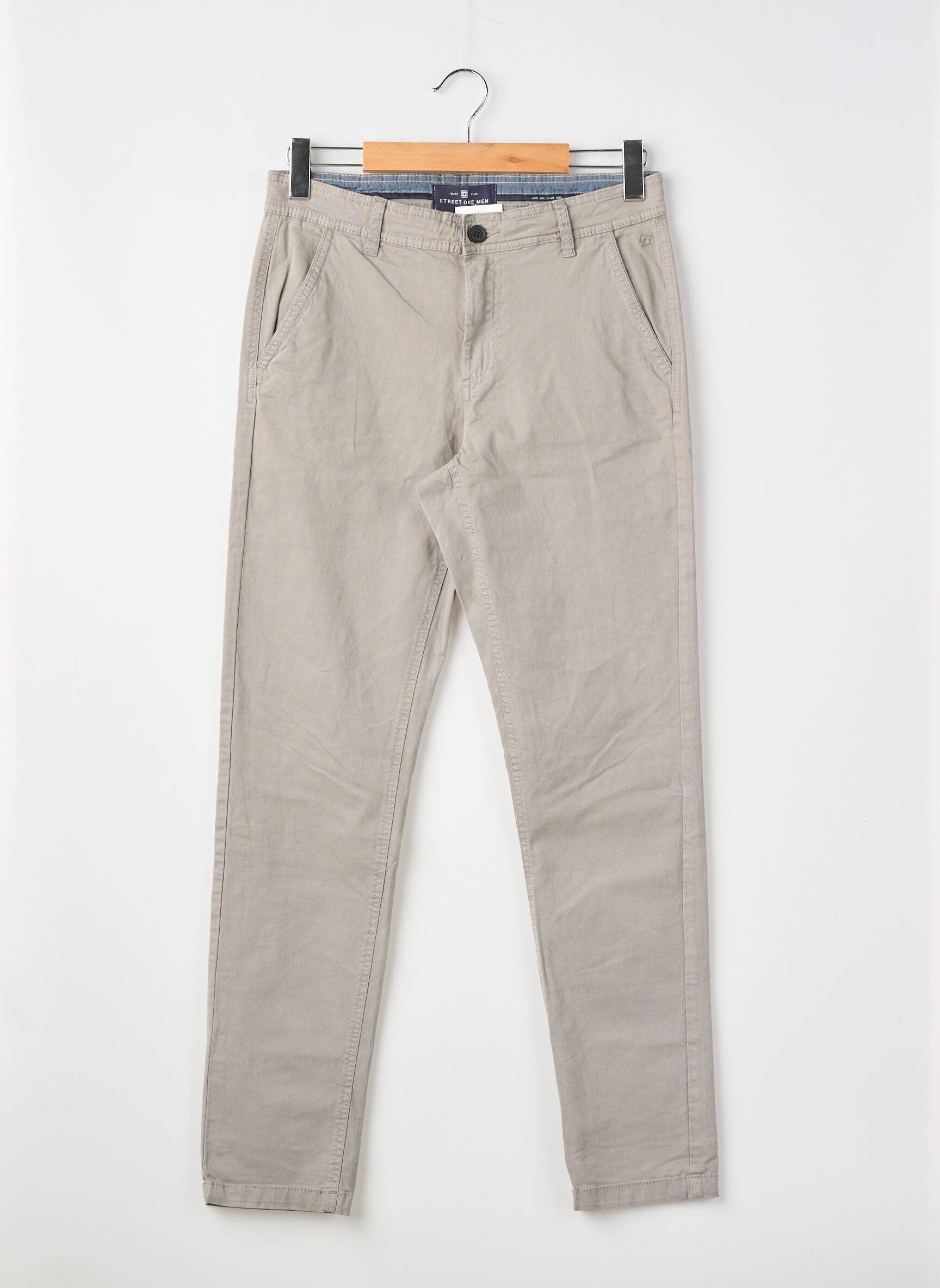 Pantalon chino buzunare mărime normală gri STREET ONE bărbat