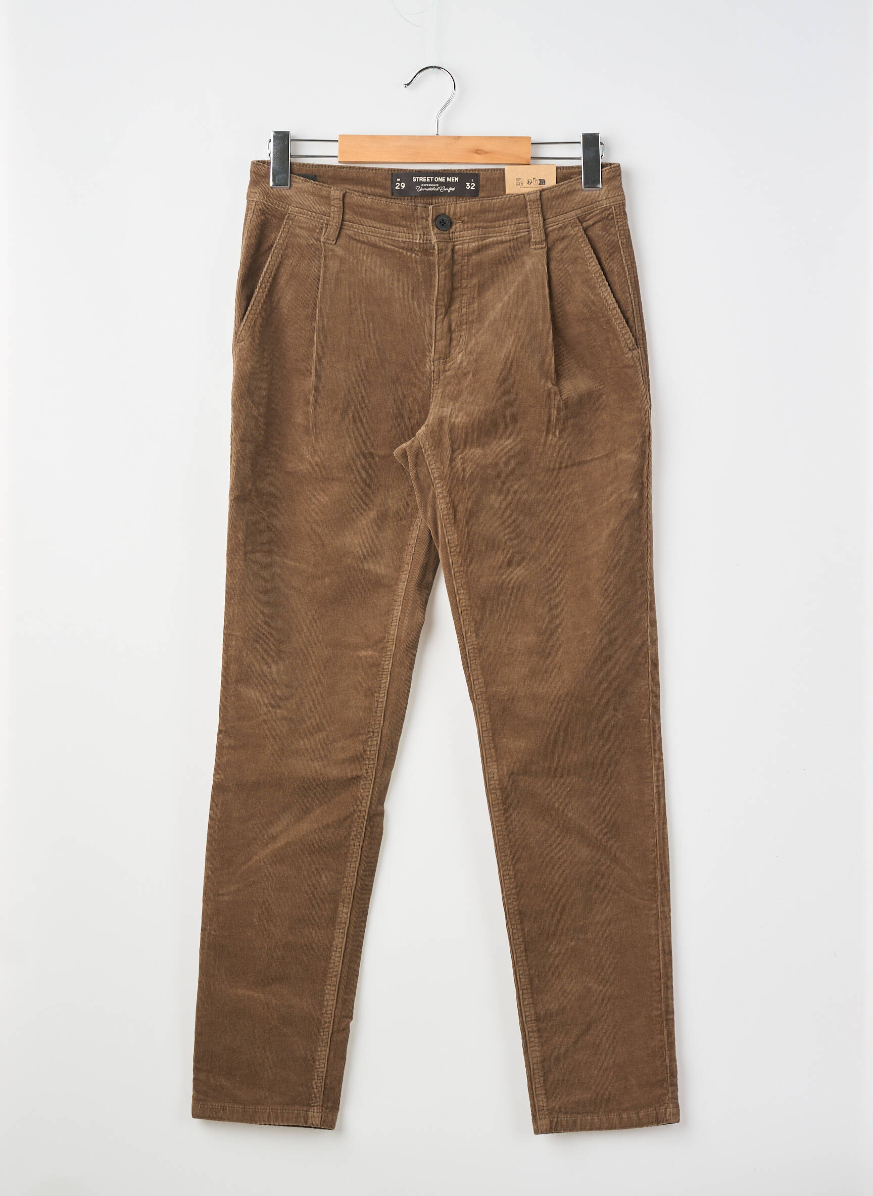 Pantalon chino buzunare mărime normală maro STREET ONE bărbat