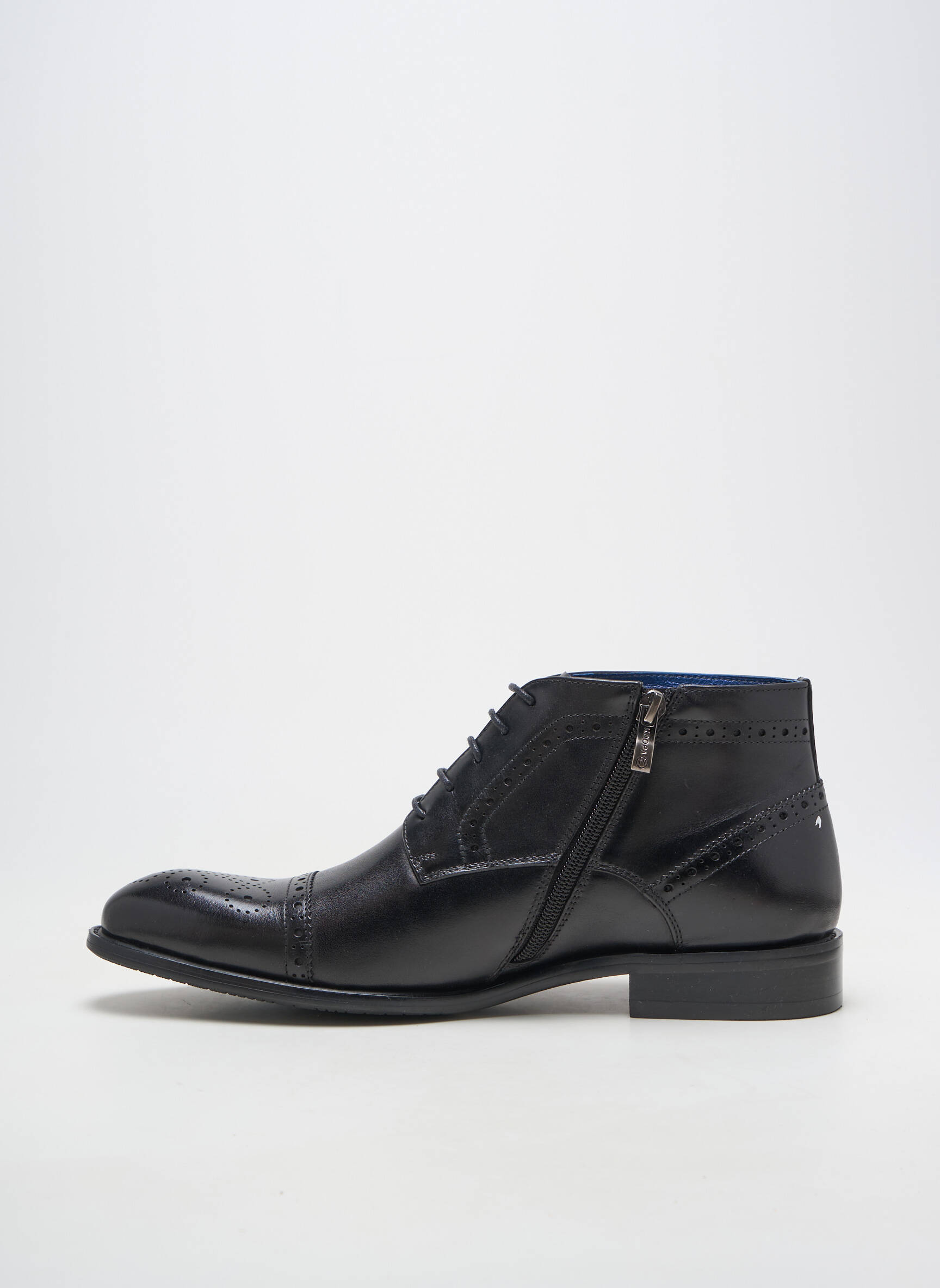 Botine/ghete material neted toc mic negru KDOPA bărbat