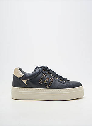 Adidași material neted toc plat până la 3 cm negru NERO GIARDINI femeie