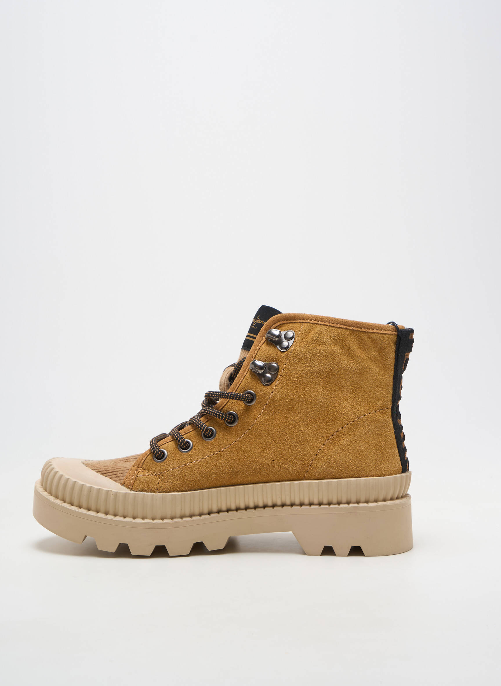 Botine/ghete toc mic toc plat până la 3 cm maro PEPE JEANS femeie