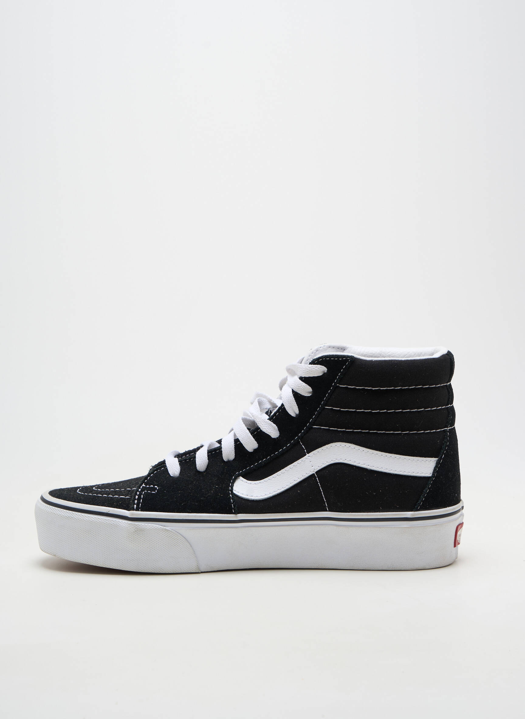 Adidași material neted vârf rotund negru VANS unisex
