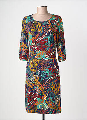 Rochie midi mâneci 3/4 mâneci 3/4 albastru KING LOUIE femeie