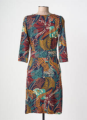 Rochie midi mâneci 3/4 mâneci 3/4 albastru KING LOUIE femeie