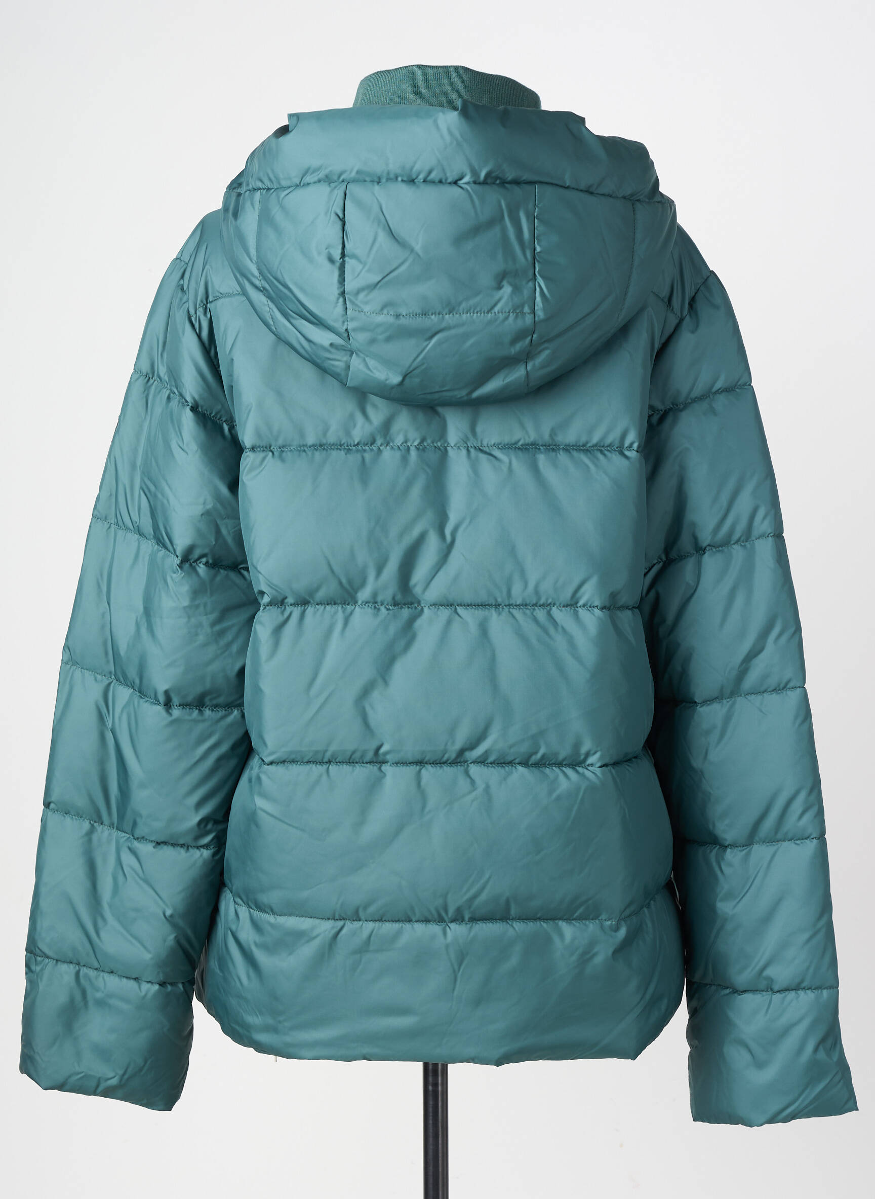 Geacă matlasată mâneci lungi cu glugă verde MAT DE MISAINE femeie