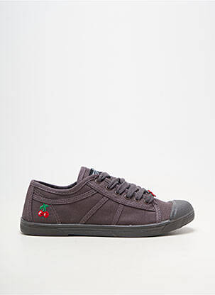 Adidași vârf rotund toc plat până la 3 cm negru LE TEMPS DES CERISES femeie