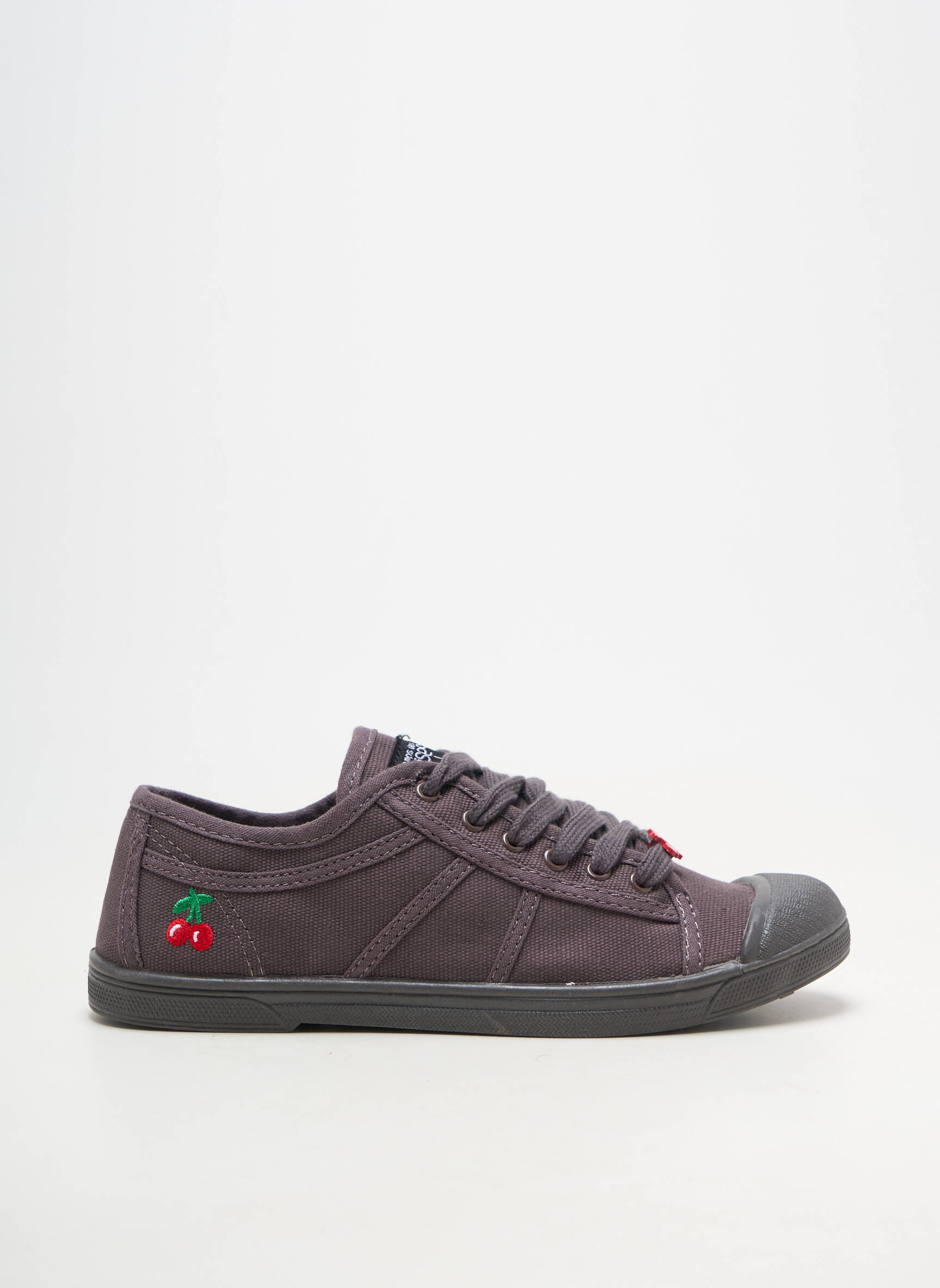 Adidași vârf rotund toc plat până la 3 cm negru LE TEMPS DES CERISES femeie