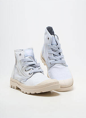 Adidași vârf rotund toc de 4 la 6 cm albastru PALLADIUM femeie
