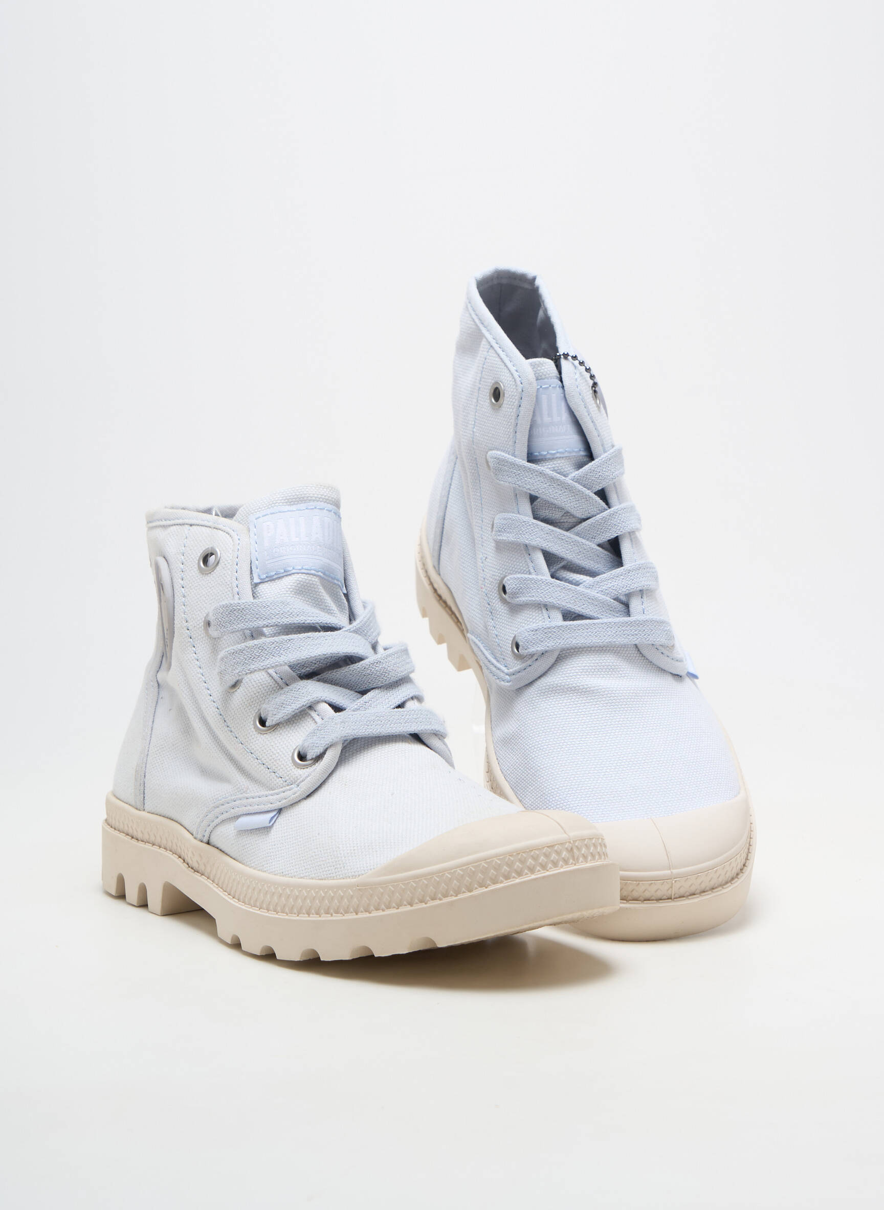 Adidași vârf rotund toc de 4 la 6 cm albastru PALLADIUM femeie