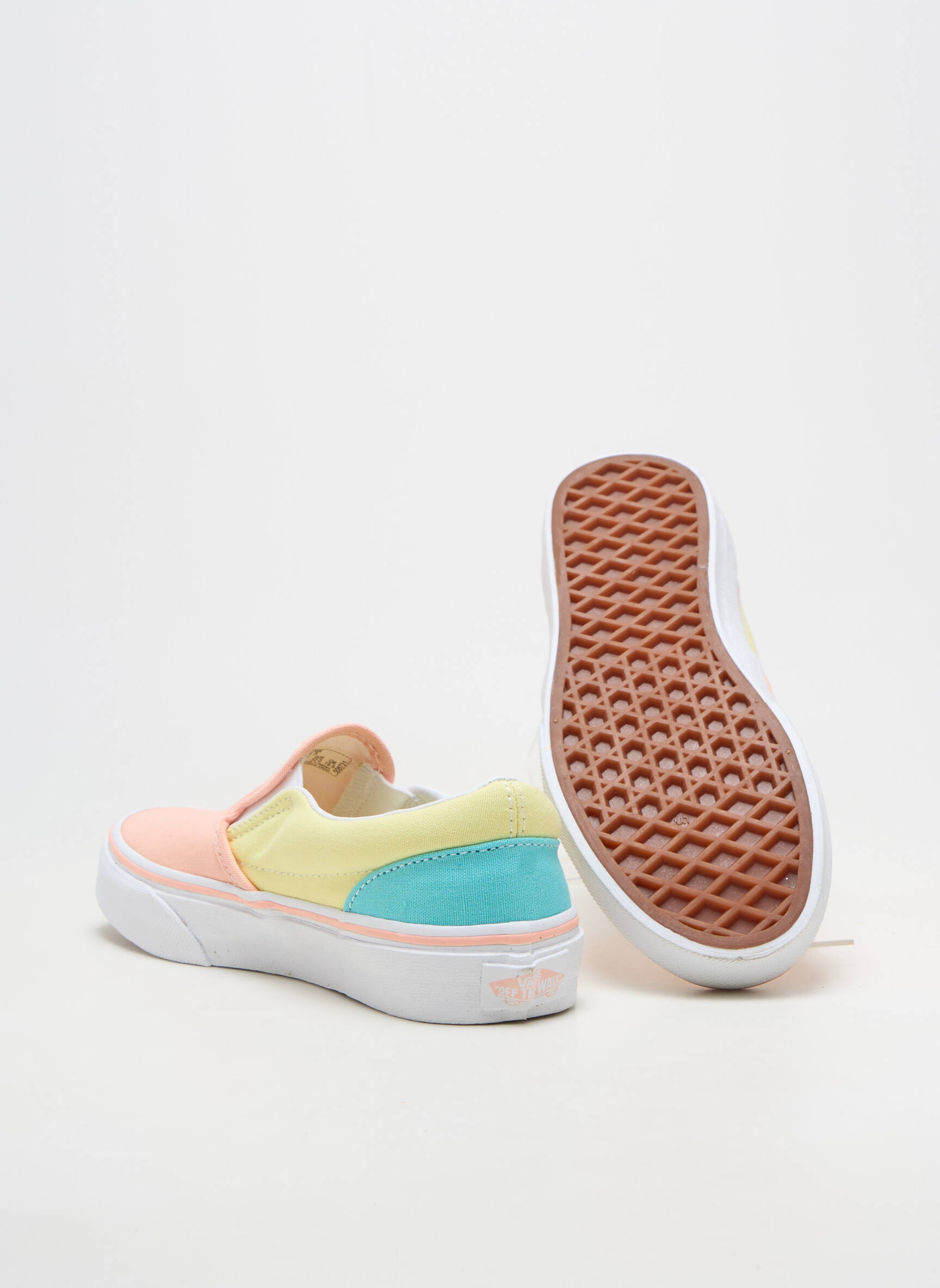 Slip-on-uri vârf rotund vârf rotund roz VANS fată