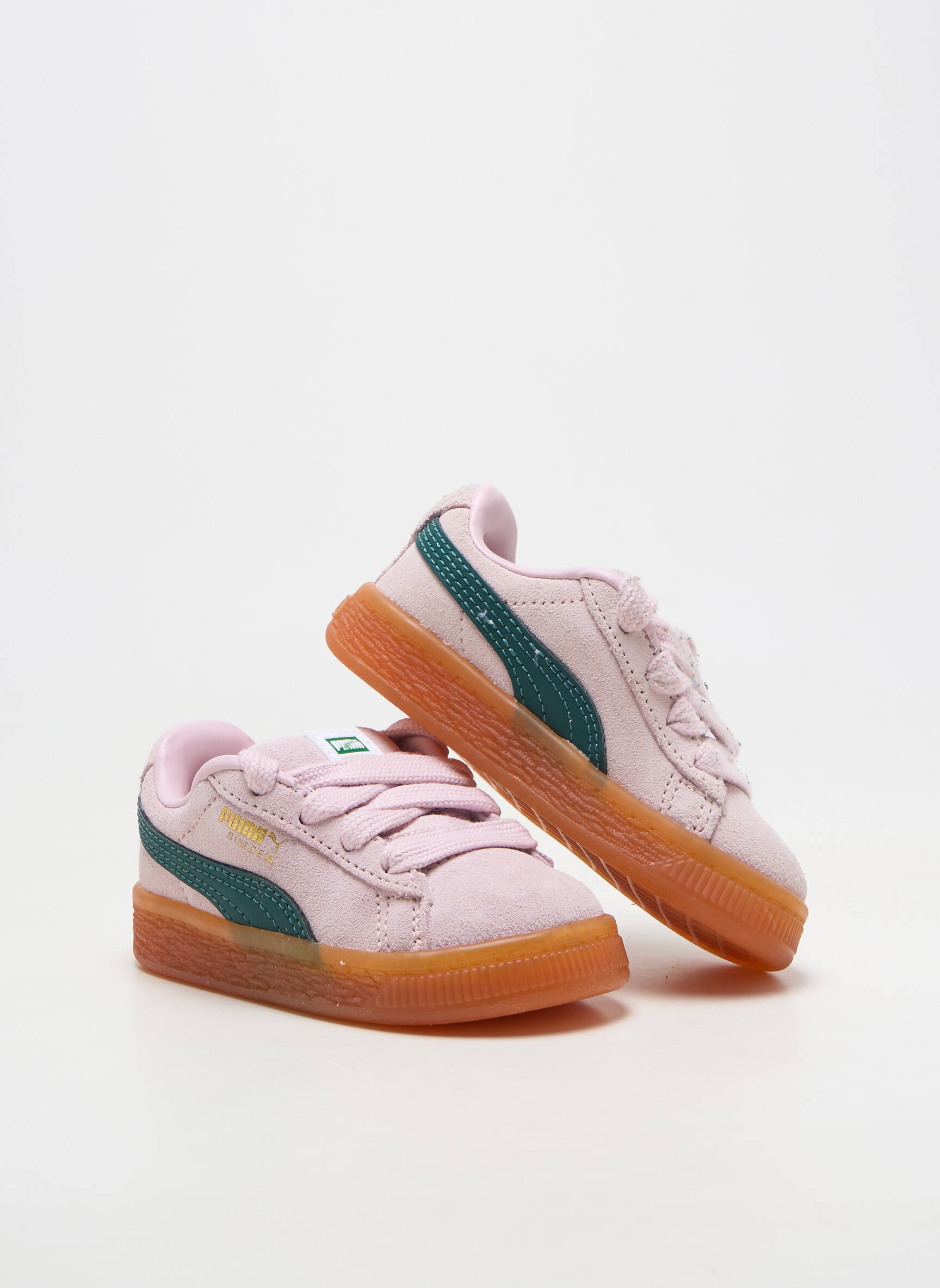 Adidași închidere cu șireturi vârf rotund roz PUMA fată