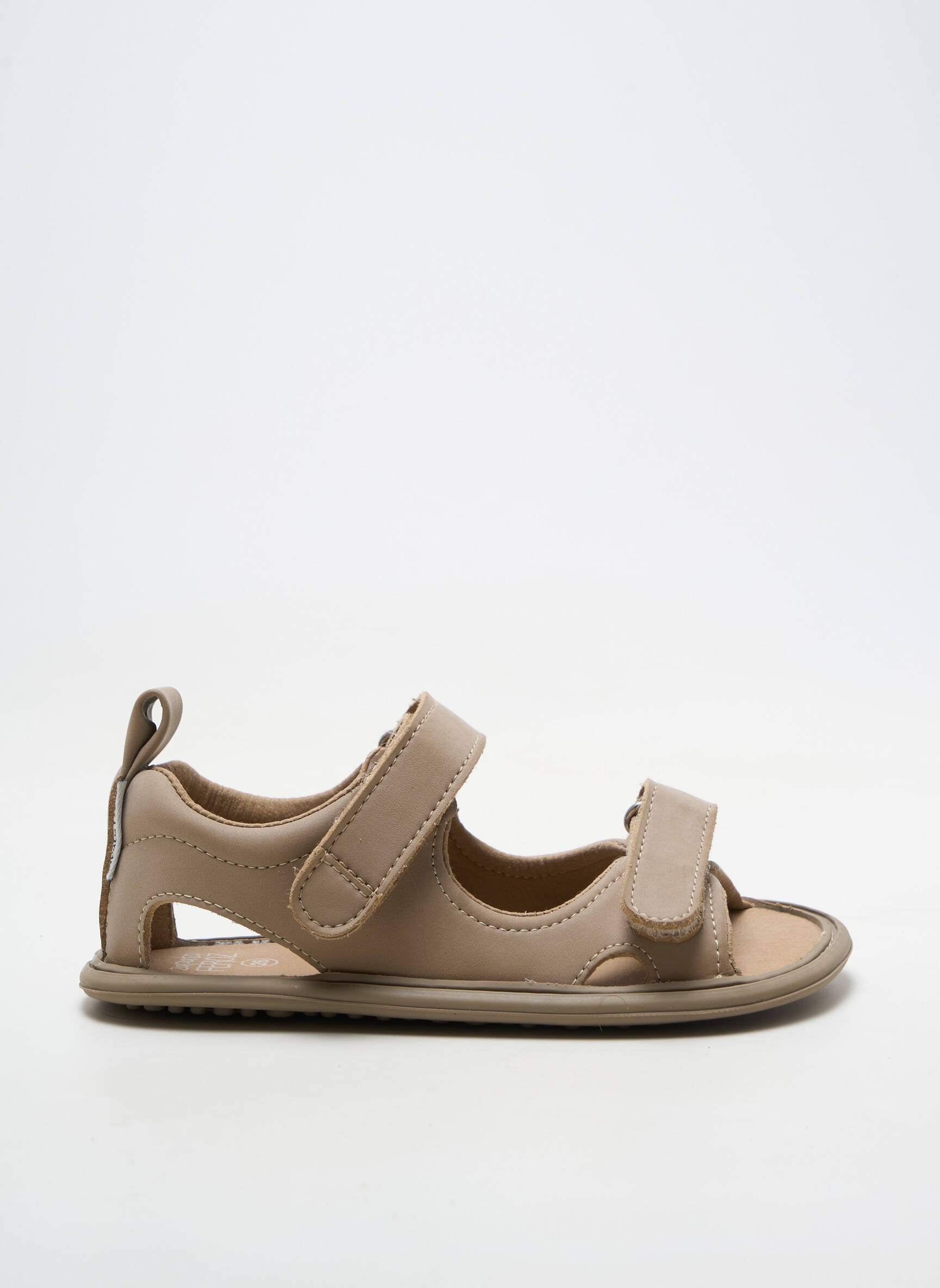 Sandale/pantofi decupați material neted vârf pătrat bej ZAPATO FEROZ băiat
