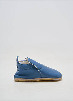 Papuci/pantofi de casă material neted vârf rotund albastru NATURINO copil