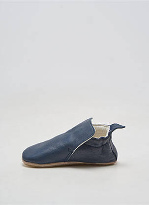 Papuci/pantofi de casă material neted vârf rotund albastru NATURINO copil