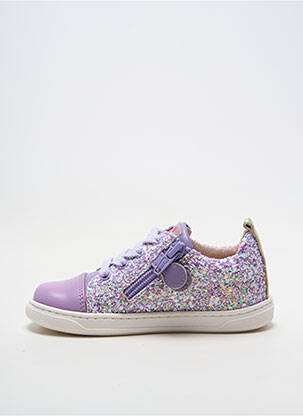 Adidași material neted vârf rotund violet ACEBOS fată