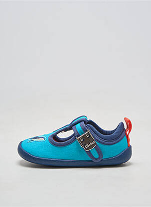 Papuci/pantofi de casă vârf rotund vârf rotund albastru CLARKS băiat