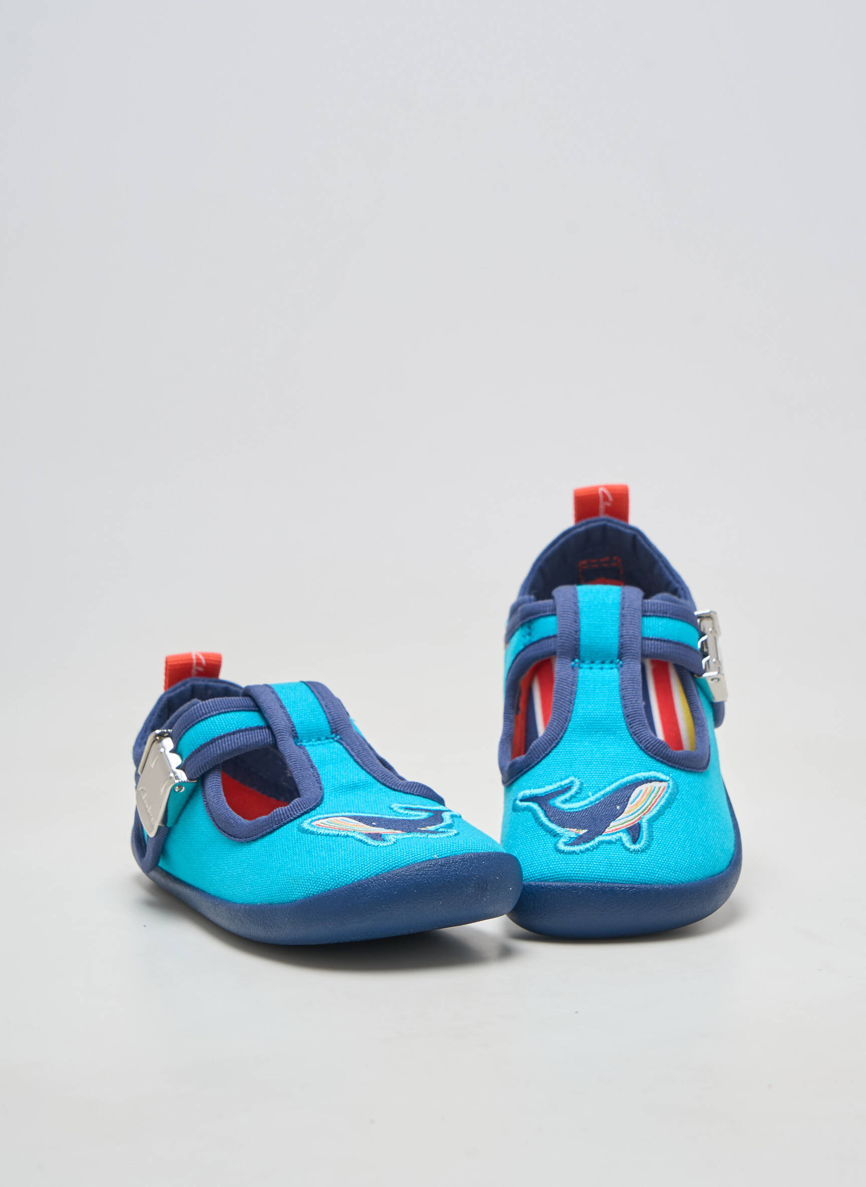 Papuci/pantofi de casă vârf rotund vârf rotund albastru CLARKS băiat
