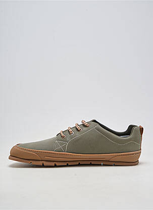 Adidași material neted vârf rotund verde ZAPATO FEROZ bărbat