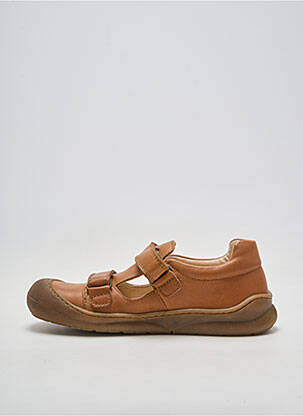 Adidași material neted vârf rotund maro NATURINO băiat