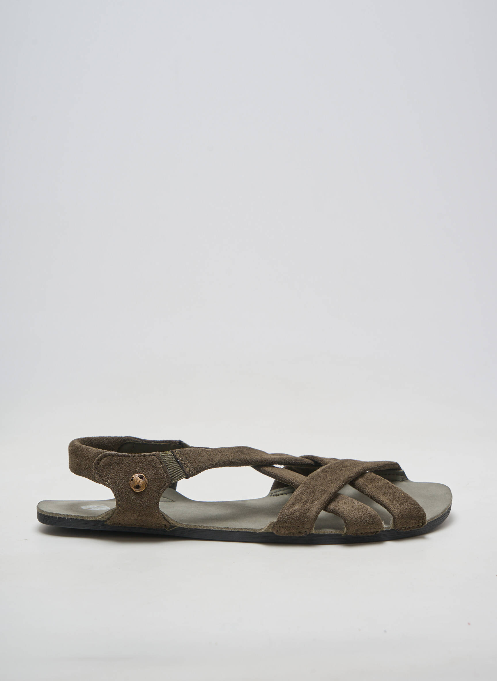 Sandale/pantofi decupați material neted toc plat până la 3 cm verde ZAPATO FEROZ femeie