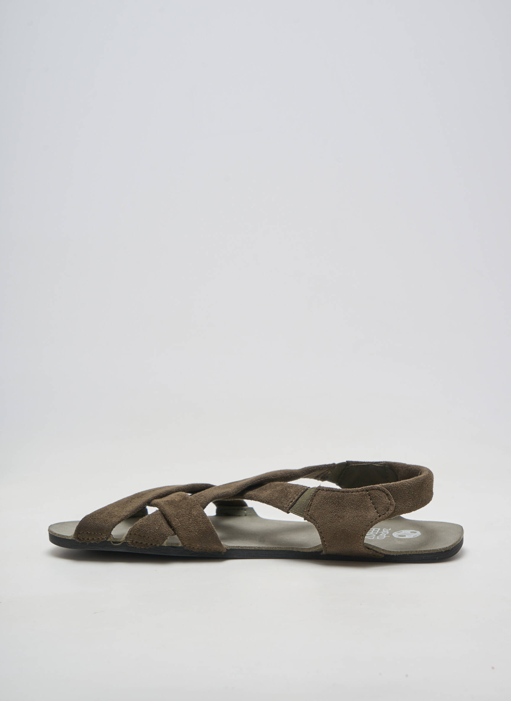 Sandale/pantofi decupați material neted toc plat până la 3 cm verde ZAPATO FEROZ femeie