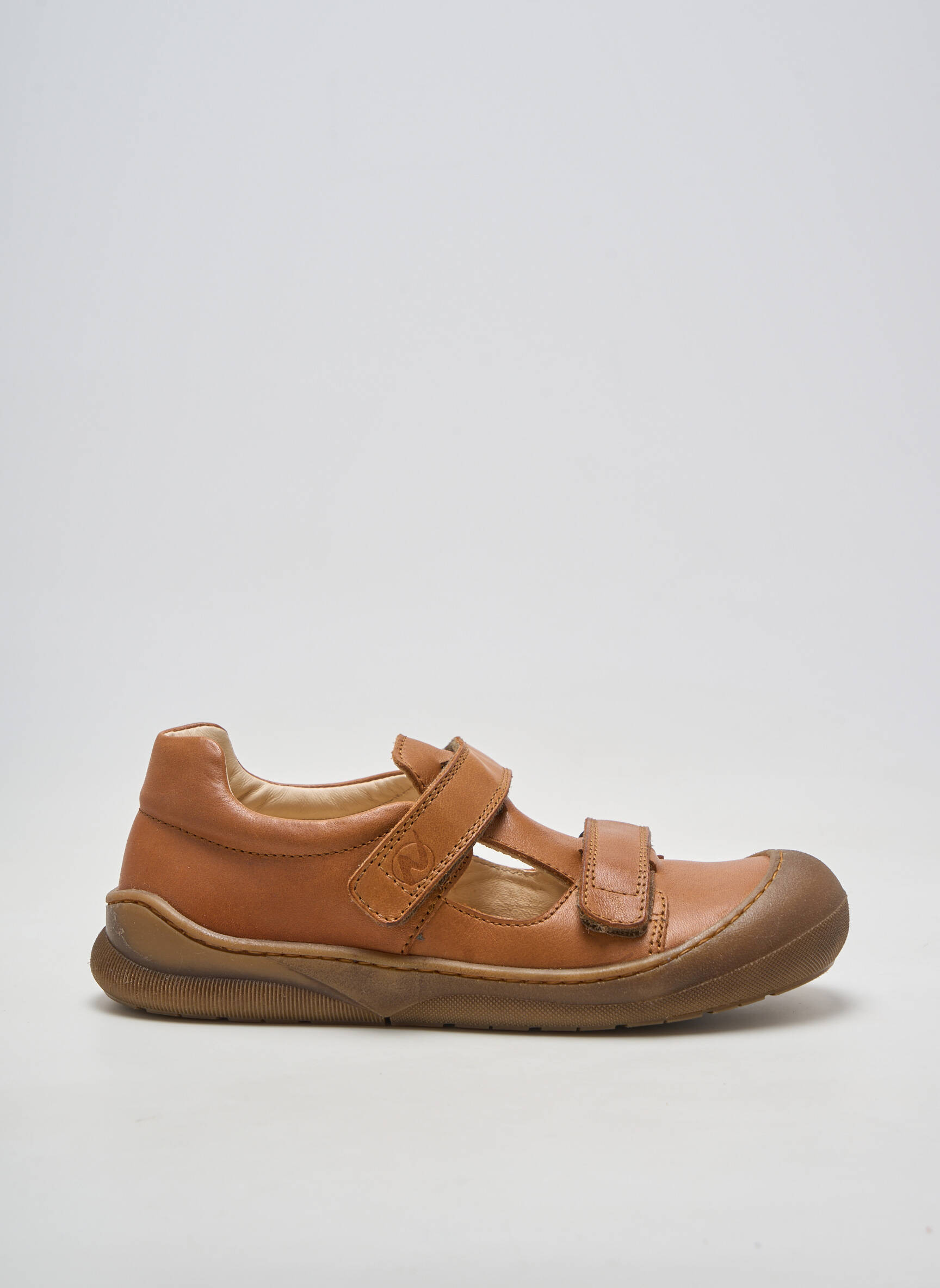 Adidași material neted vârf rotund maro NATURINO băiat