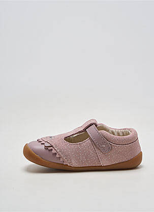 Balerine material neted vârf rotund roz CLARKS fată