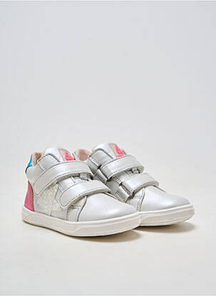 Adidași material neted vârf rotund alb ACEBOS fată