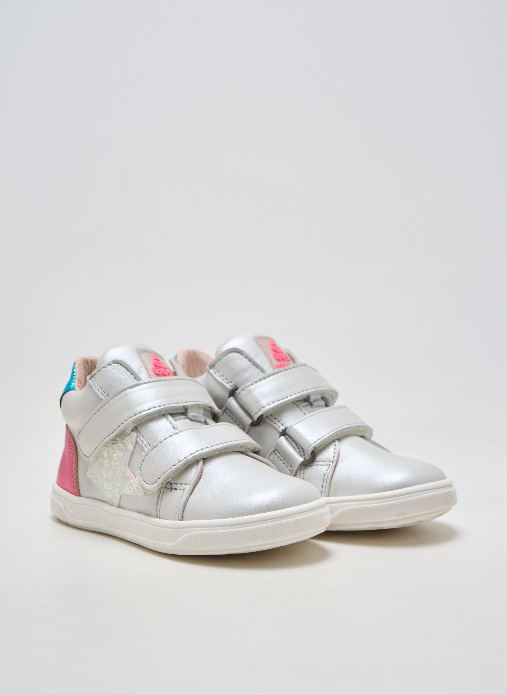 Adidași material neted vârf rotund alb ACEBOS fată