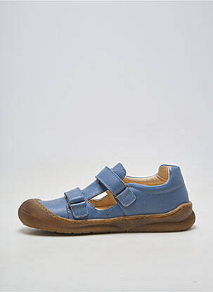 Adidași material neted vârf rotund albastru NATURINO băiat