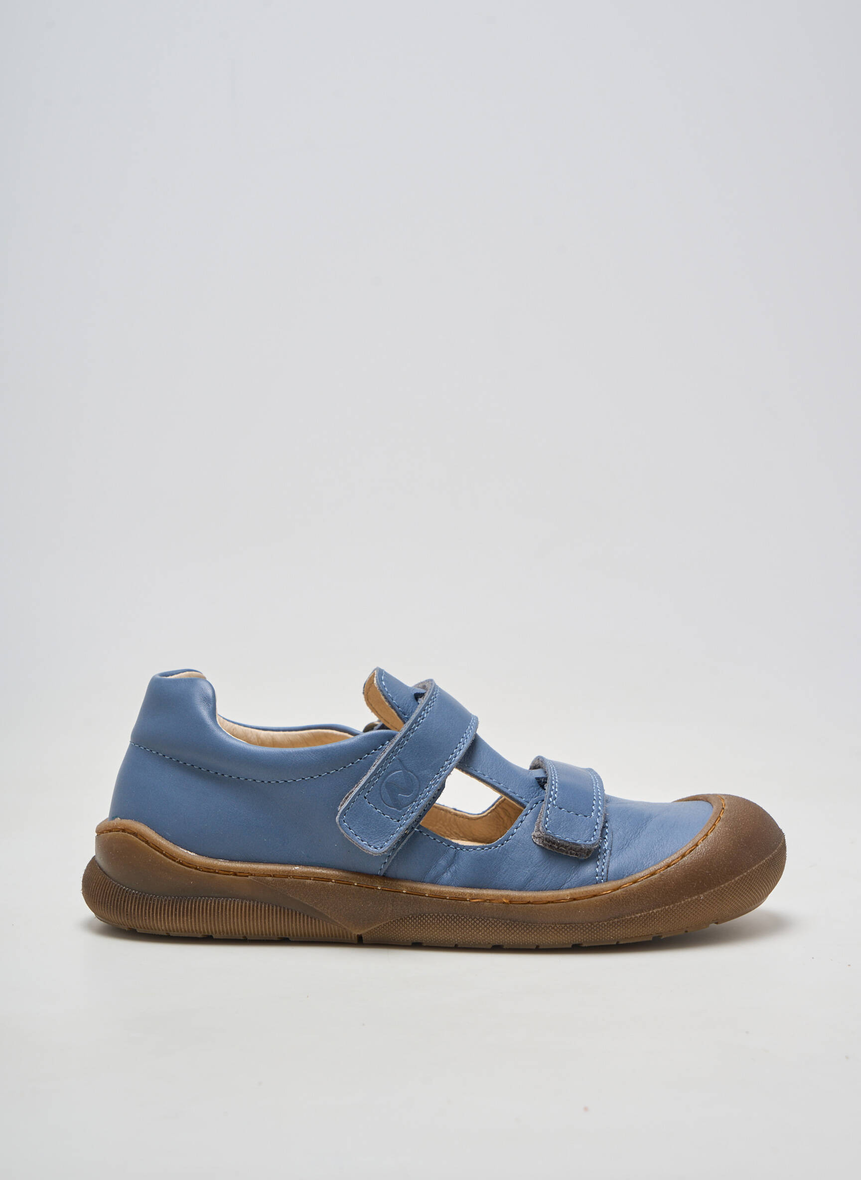 Adidași material neted vârf rotund albastru NATURINO băiat